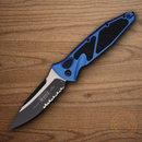 Microtech Auto Socom Elite Folding Knife 4" Premium Steel Blade Blue/Black Aluminum Handle