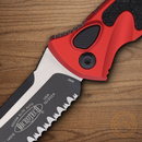 Microtech Auto Socom Elite Folding Knife 4" Premium Steel Blade Red/Black Aluminum Handle
