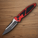 Microtech Auto Socom Elite Folding Knife 4" Premium Steel Blade Red/Black Aluminum Handle