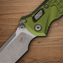 Microtech Socom Folding Knife 4" Bohler M390MK Steel Blade OD Green Aluminum Handle