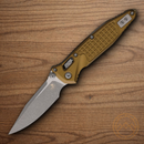 Microtech Socom Folding Knife 4" Bohler M390MK Steel Blade Tan Aluminum Handle