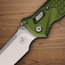 Microtech Socom Folding Knife 4" Bohler M390MK Steel Blade OD Green Aluminum Handle