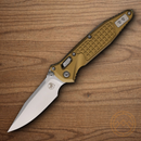 Microtech Socom Folding Knife 4" Bohler M390MK Steel Blade Tan Aluminum Handle