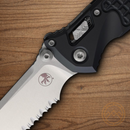 Microtech Socom Folding Knife 4" Bohler M390MK Steel Blade Black Aluminum Handle
