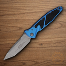 Microtech Socom Folding Knife 4" Premium Steel Blade Blue/Black Aluminum Handle