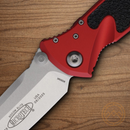 Microtech Socom Elite Folding Knife 4" Premium Steel Blade Red/Black Aluminum Handle