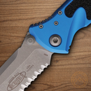 Microtech Socom Elite Folding Knife 4" Premium Steel Blade Blue/Black Aluminum Handle