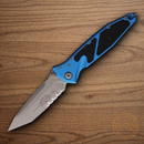 Microtech Socom Elite Folding Knife 4" Premium Steel Blade Blue/Black Aluminum Handle
