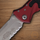 Microtech Socom Elite Folding Knife 4" Premium Steel Blade Merlot/Black Aluminum Handle
