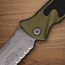 Microtech Socom Elite Folding Knife 4" Premium Steel Blade OD Green/Black Aluminum Handle