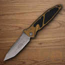 Microtech Socom Elite Folding Knife 4" Premium Steel Blade Tan/Black Aluminum Handle