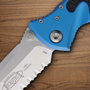 Microtech Socom Elite Folding Knife 4" Premium Steel Blade Blue/Black Aluminum Handle