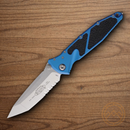 Microtech Socom Elite Folding Knife 4" Premium Steel Blade Blue/Black Aluminum Handle