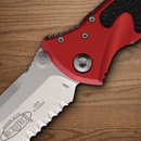 Microtech Socom Elite Folding Knife 4" Premium Steel Blade Red/Black Aluminum Handle