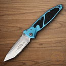 Microtech Socom Elite Folding Knife 4" Premium Steel Blade Turquoise/Black Aluminum Handle