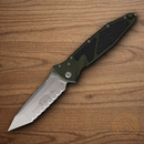 Microtech Socom Elite Folding Knife 4" Premium Steel Blade Green/Black Aluminum Handle