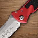 Microtech Socom Elite Folding Knife 4" Premium Steel Blade Red/Black Aluminum Handle
