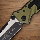 Microtech Socom Elite Folding Knife 4" Premium Steel Blade OD Green/Black Aluminum Handle