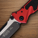 Microtech Socom Elite Folding Knife 4" Bohler M390 Steel Blade Red/Black Aluminum Handle