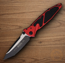 Microtech Socom Elite Folding Knife 4" Bohler M390 Steel Blade Red/Black Aluminum Handle
