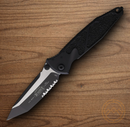 Microtech Socom Elite Folding Knife 4" Premium Steel Blade Black Aluminum Handle