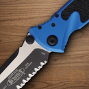 Microtech Socom Elite Folding Knife 4" Premium Steel Blade Blue/Black Aluminum Handle