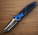 Microtech Socom Elite Folding Knife 4" Premium Steel Blade Blue/Black Aluminum Handle