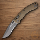Microtech Amphibian Folding Knife 4" Bohler M390MK Steel Blade Tan G10 Handle