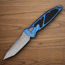 Microtech Auto Socom Elite Folding Knife 4" Bohler M390MK Steel Blade Blue/Black Aluminum Handle