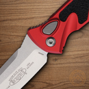 Microtech Auto Socom Elite Folding Knife 4" Bohler M390MK Steel Blade Red/Black Aluminum Handle