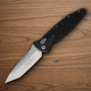 Microtech Auto Socom Elite Folding Knife 4" Premium Steel Blade Black Aluminum Handle