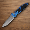 Microtech Auto Socom Elite Folding Knife 4" Premium Steel Blade Blue/Black Aluminum Handle
