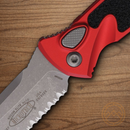 Microtech Auto Socom Elite Folding Knife 4" Bohler M390MK Steel Blade Red/Black Aluminum Handle