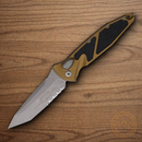 Microtech Auto Socom Elite Folding Knife 4" Premium Steel Blade Tan/Black Aluminum Handle