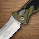 Microtech Auto Socom Elite Folding Knife 4" Premium Steel Blade OD Green/Black Aluminum Handle