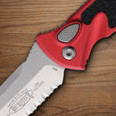 Microtech Auto Socom Elite Folding Knife 4" Premium Steel Blade Red/Black Aluminum Handle