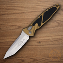 Microtech Auto Socom Elite Folding Knife 4" Bohler M390MK Steel Blade Tan/Black Aluminum Handle