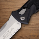 Microtech Auto Socom Elite Folding Knife 4" Bohler M390MK Steel Blade Black Aluminum Handle