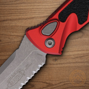 Microtech Auto Socom Elite Folding Knife 4" Bohler M390MK Steel Blade Red/Black Aluminum Handle