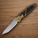 Microtech Auto Socom Elite Folding Knife 4" Premium Steel Blade Tan/Black Aluminum Handle