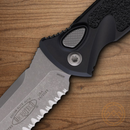 Microtech Auto Socom Elite Folding Knife 4" Bohler M390MK Steel Blade Black Aluminum Handle