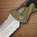 Microtech Auto Socom Elite Folding Knife 4" Premium Steel Blade OD Green/Black Aluminum Handle