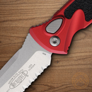 Microtech Auto Socom Elite Folding Knife 4" Premium Steel Blade Red/Black Aluminum Handle