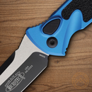 Microtech Auto Socom Elite Folding Knife 4" Bohler M390MK Steel Blade Blue/Black Aluminum Handle