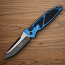 Microtech Auto Socom Elite Folding Knife 4" Bohler M390MK Steel Blade Blue/Black Aluminum Handle