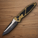 Microtech Auto Socom Elite Folding Knife 4" Bohler M390MK Steel Blade Tan/Black Aluminum Handle