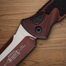 Microtech Auto Socom Elite Folding Knife 4" Premium Steel Blade Crimson/Black Aluminum Handle