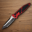 Microtech Auto Socom Elite Folding Knife 4" Premium Steel Blade Red/Black Aluminum Handle