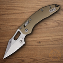 Microtech Stitch Folding Knife 3.75" Bohler M390MK Steel Blade Tan G10 Handle