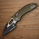 Microtech Stitch Folding Knife 3.75" Bohler M390MK Steel Blade OD Green G10 Handle